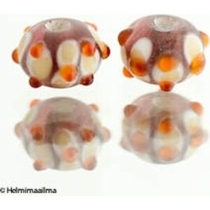 Lamppuhelmi abakus ametisti 12x8 mm, 1 kpl