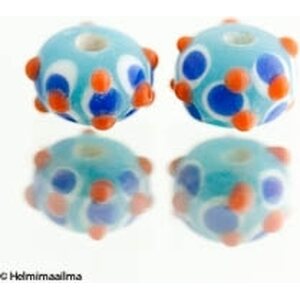 Lamppuhelmi abakus sininen 12x8 mm, 1 kpl