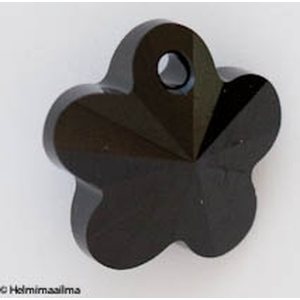 Swarovski kristallikukkariipus 18mm, black, 1pcs