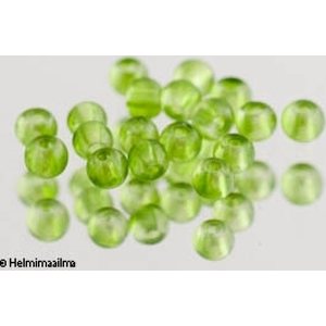 Lasihelmi pyöreä 4 mm, vihreä, 20 kpl