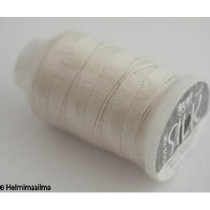 Helmisilkki koko FF (n. 0,8 mm) ecru / luonnonvalkoinen n. 105 m puola