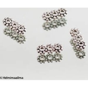 Korunjakaja kukkarondelli 3:lle vaijerille antiikkihopea n. 10,5x4 mm, 10 kpl