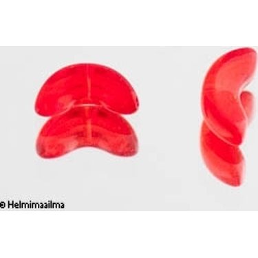 Preciosa Tsekkiläinen lasihelmi enkelinsiipi punainen 14 mm, 10 kpl