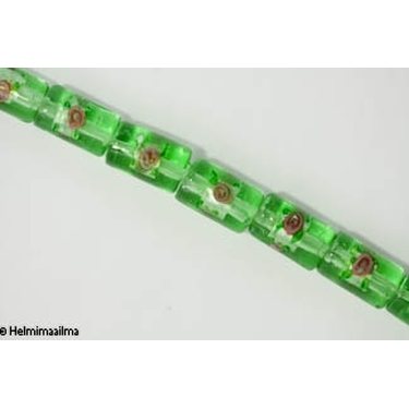 Hopeafoliohelmi kukalla putki 16x10 mm, vihreä, 1 kpl