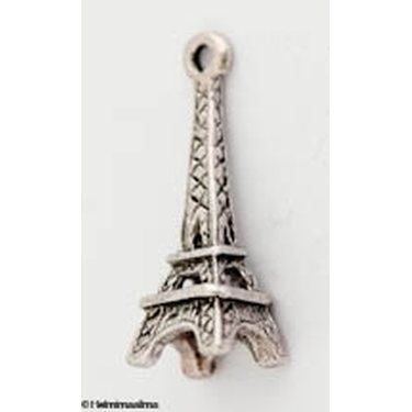 Riipus Eiffel-torni korkeus 24 mm antiikkihopea, 8 kpl