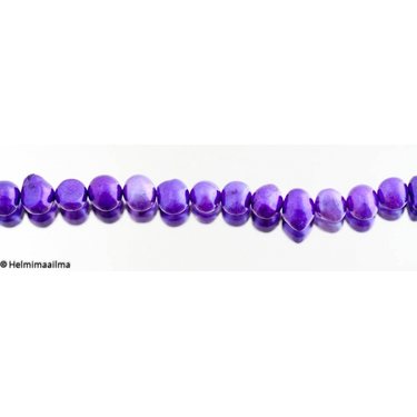 Makeanvedenhelmi nugetti violetti 8-9 mm, n. 37 cm nauha