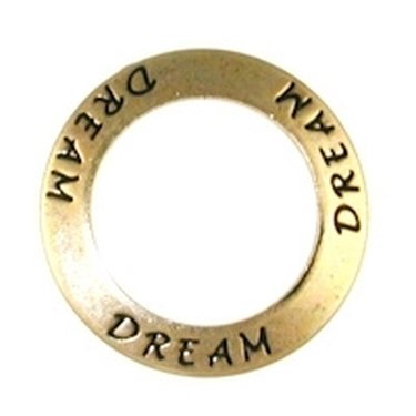 Trinity Brass "DREAM" rengas 23 mm antiikkikulta, 1 kpl