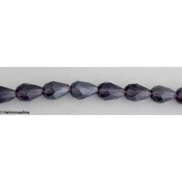 Fasettihiottu pisarahelmi violetti AB-päällystetty 11x8 mm, 2 kpl