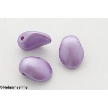 Estrela Tulppaanin terälehti helmiäislasihelmi violetti 8 x 6 mm, 10 kpl