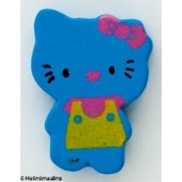 Puuhelmi Hello Kitty 24 mm sininen, 1 kpl