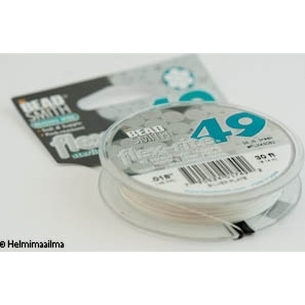 Flex-Rite 0,45 mm 19-kierteinen koruvaijeri sterlinghopeoitu 9,14 m puola