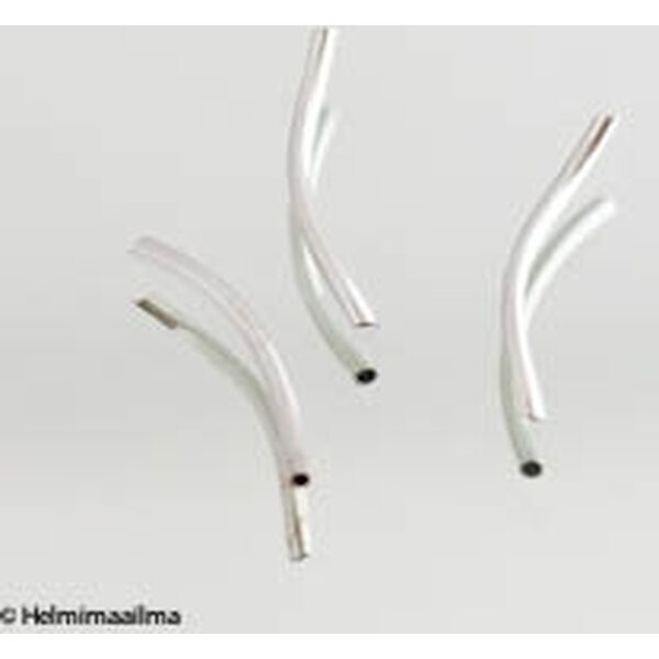 Metallihelmi putki kierteinen platinanvärinen 24x1,8 mm, 5 kpl