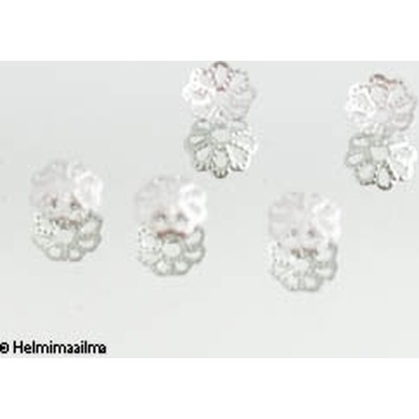 Helmihattu platinapäällystetty 6 mm, 10 kpl