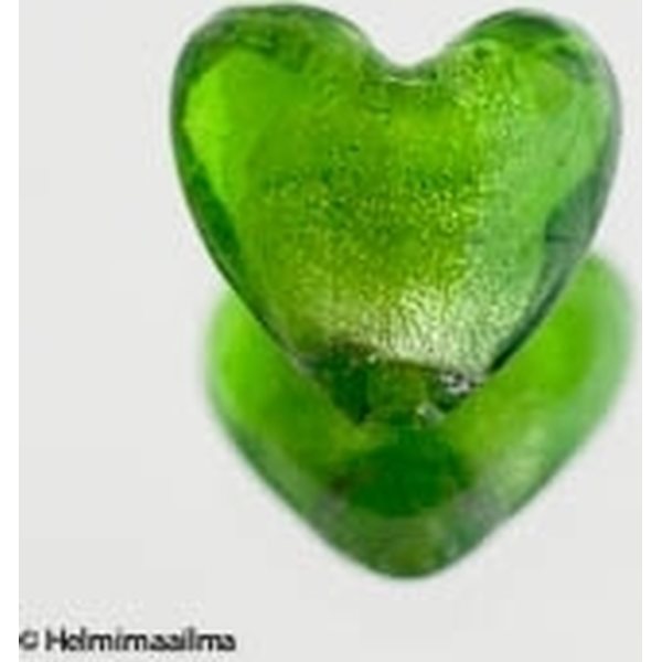 Hopeafoliosydän 20 mm limenvihreä, 1 kpl
