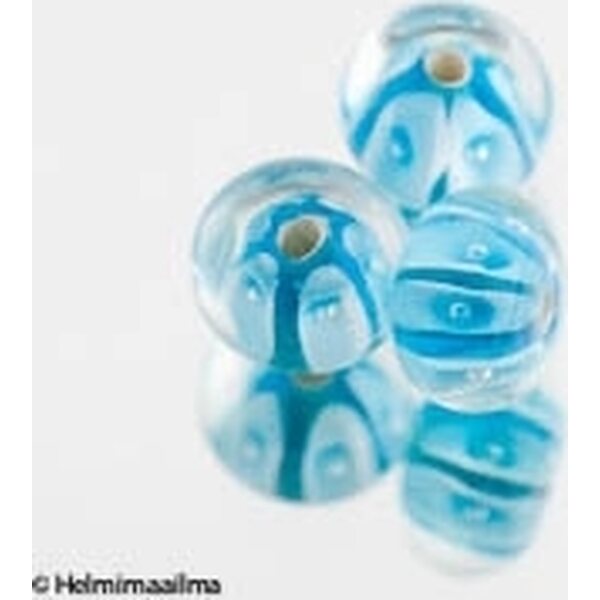 Lamppuhelmi abakus turkoosi  n. 12x8 mm, 1 kpl