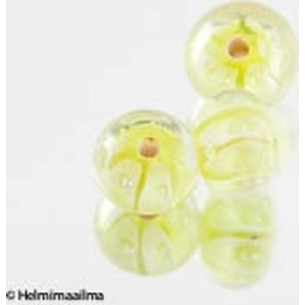 Lamppuhelmi abakus keltainen n. 12x8 mm, 1 kpl
