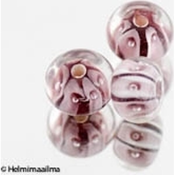 Lamppuhelmi abakus violetti n. 12x8 mm, 1 kpl
