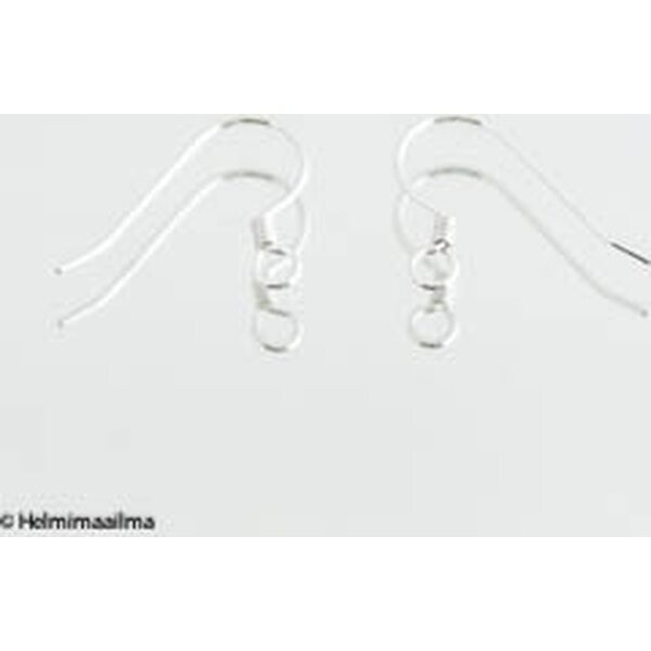 Avokorvakorukoukku 14 mm kierrekoristeella, 925 sterlinghopeaa, 1 pari