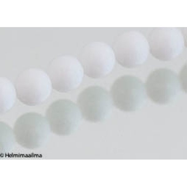 Jade valkoinen pyöreä 12 mm, n. 38 cm nauha