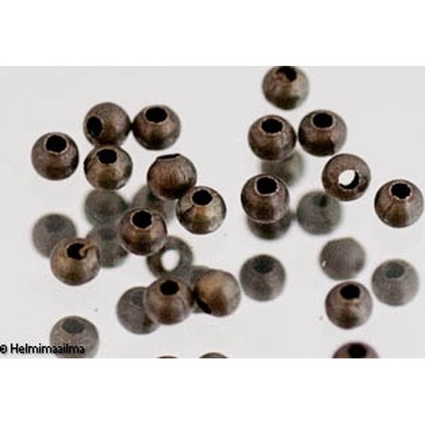 Metallihelmi välihelmi pronssi 3,2 mm, reikä n. 1 mm, 20 kpl