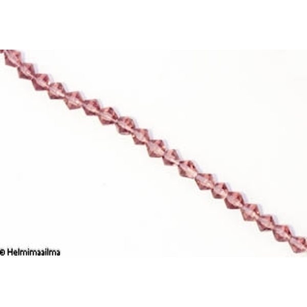 Kristallihelmi bicone 4 mm ametisti, n. 28 cm nauha