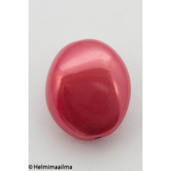Estrela helmiäislasihelmi iso pallukka 24 x 20 x 12 mm, punainen, 1 kpl