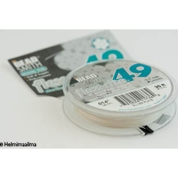 Flex-Rite 0,35 mm 49-kierteinen koruvaijeri sterlinghopeoitu 9,14 m puola