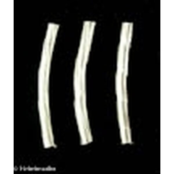 Metallihelmi putki hiukan kaareva 20x2mm, n. 1 mm reikä, 10 kpl
