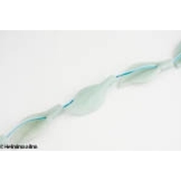 Amatsoniitti lehti riipus / helmi n. 16x42 mm, 1 kpl