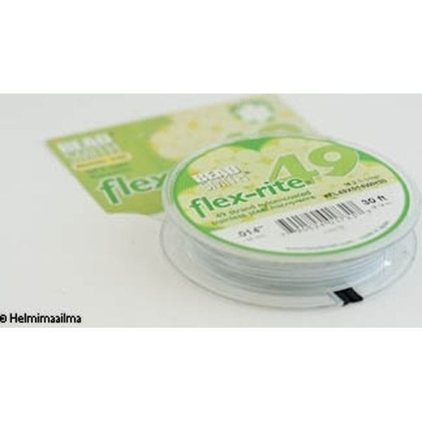 Flex-Rite 0,35 mm 49-kierteinen koruvaijeri valkoinen 9,14 m puola