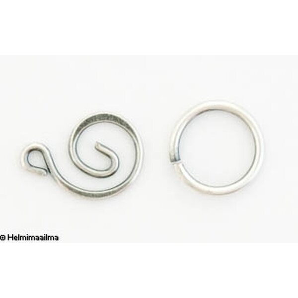 Trinity Brass Swirl kierteinen lukkosetti antiikkihopeoitu, 1 kpl