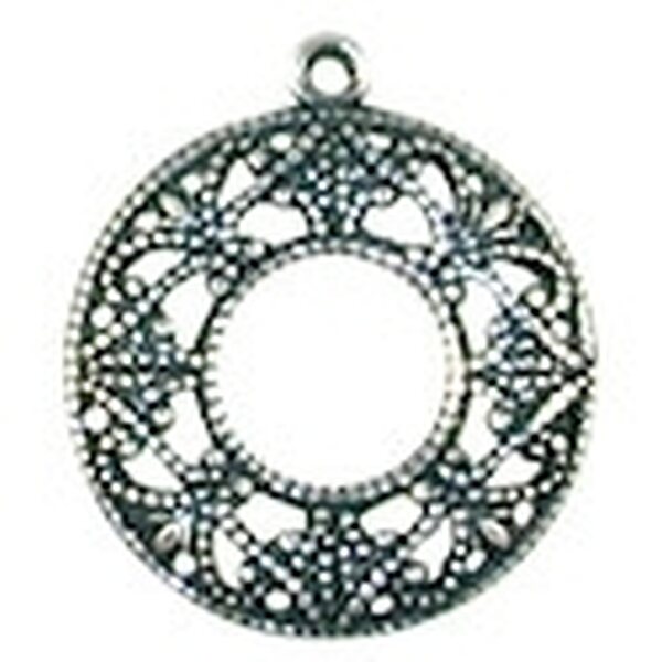 Trinity Brass Filigree riipus / lukon rengas 17x20 mm, 1 kpl