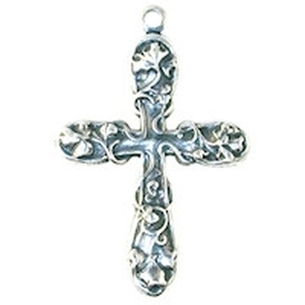 Trinity Brass Köynnöskuvioinen risti 27 x 40.5mm, 1 kpl
