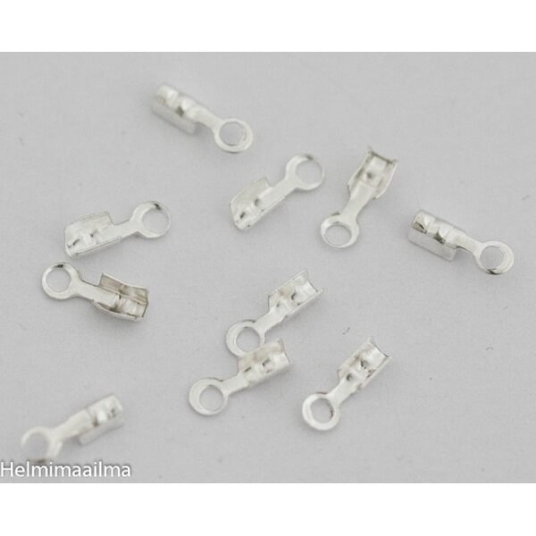 Nauhanpääte hopeanvärinen 6,5 x 2 x 2 mm, 20 kpl