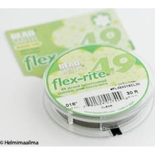 Flex-Rite 0,45 mm 49-kierteinen koruvaijeri teräksenharmaa 9,14 m puola