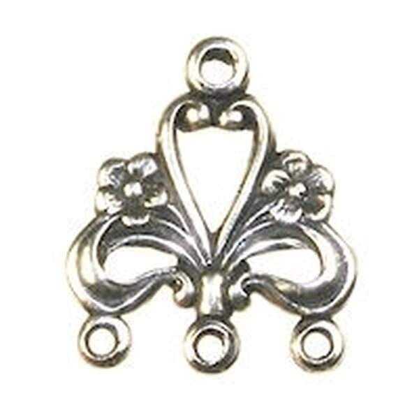 Trinity Brass Kukkalinkki ("Phebe") 4 renkaalla 14 x 16,5 mm, 1 kpl