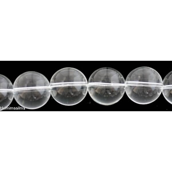 Lasihelmi kirkas pyöreä 20 mm, 5 kpl