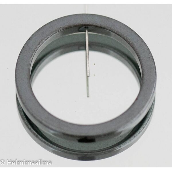 Hematiitti riipus rengas 39 mm, 4 mm paksu, 1 kpl