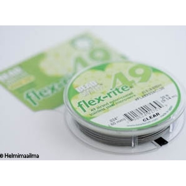 Flex-Rite 0,60 mm 49-kierteinen koruvaijeri teräksenharmaa 9,14 m puola