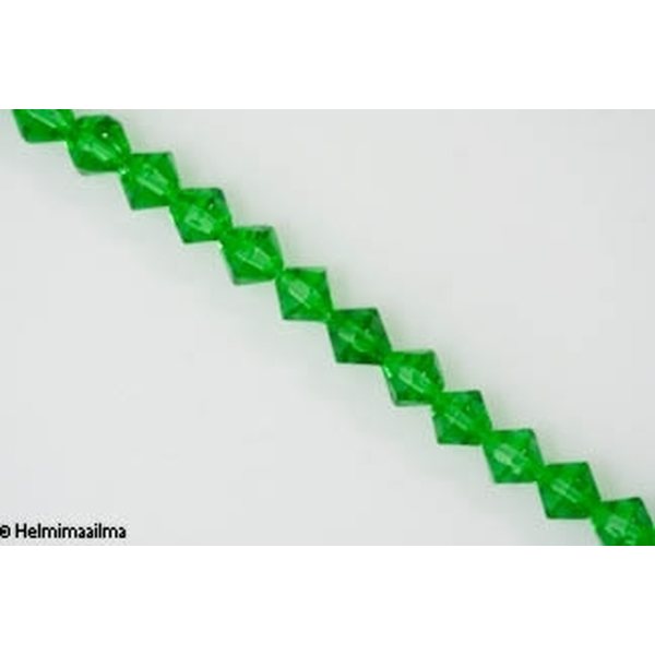 Kristallihelmi bicone 8 mm vihreä, n. 35 cm nauha