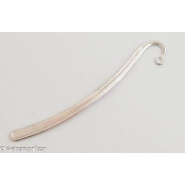 Kirjanmerkki hopeanvärinen 120 x 8 x 2 mm, 1 kpl