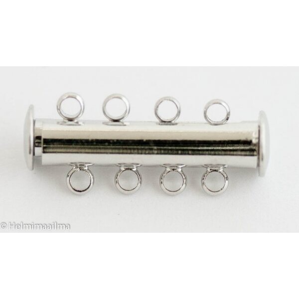 Magneettinen putkilukko 4-rivinen platinapäällystetty 24,5 x 7,5 mm, 1 kpl