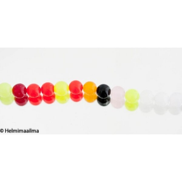 Jade värimix pyöreä 8 mm, n. 38 cm nauha