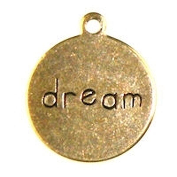 Trinity Brass Riipus pyöreä "dream" 13 mm antiikkikulta, 1 kpl