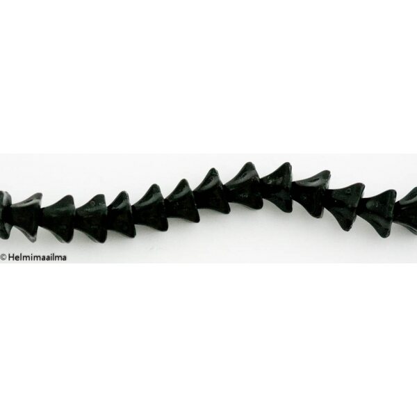 Kellokukka 9 x 7,5 mm musta, 10 kpl