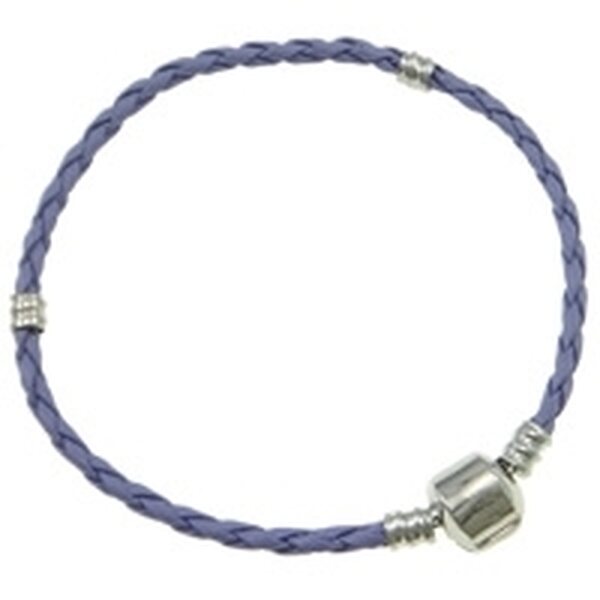 Pandora ranneketju punottu violetti nahka pituus n. 19 cm, 1 kpl