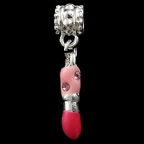 Pandora riipus emaloitu huulipuna 30 x 6 x 5 mm, 1 kpl
