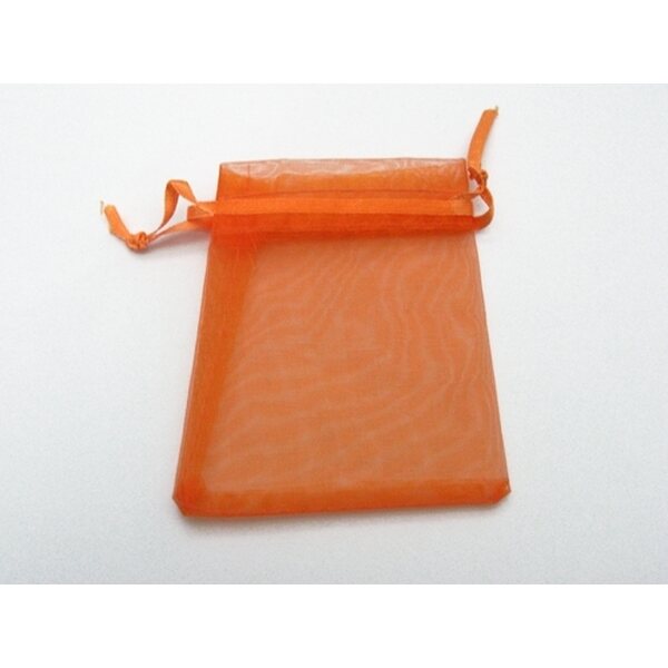 Organzapussi oranssi 8x10 cm, 1 kpl