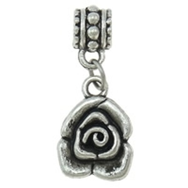 Pandora riipus kukka 28 x 12 mm antiikkihopea, 1 kpl