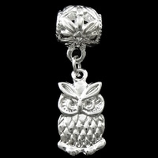 Pandora riipus pöllö hopeanvärinen 34 x 11 x 9 mm, 1 kpl